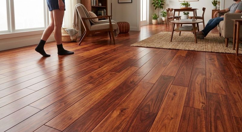 Cherry Floor Installation in San Diego, CA