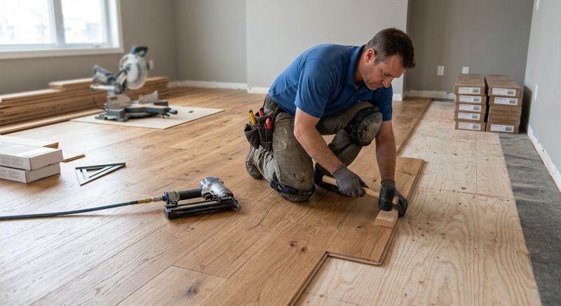 Wood Floor Service detail