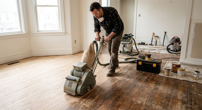 Hardwood Floor Renovation in Carlsbad, CA