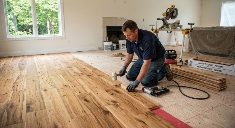 Hickory Floor Installation in Carlsbad, CA
