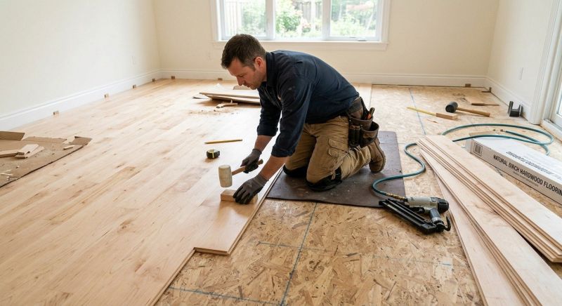 Maple Flooring Installation in Del Mar, CA