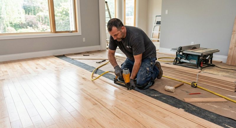 Maple Flooring Installation in Encinitas, CA
