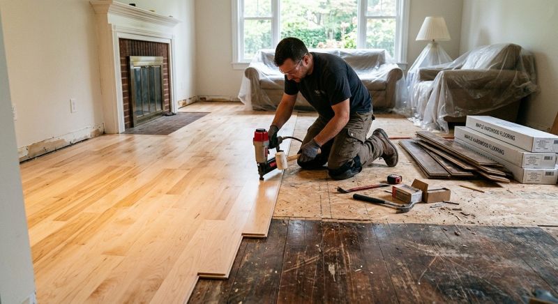Maple Flooring Installation in Poway, CA