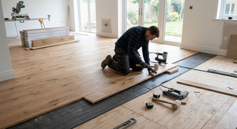 Oak Floor Installation in Escondido, CA