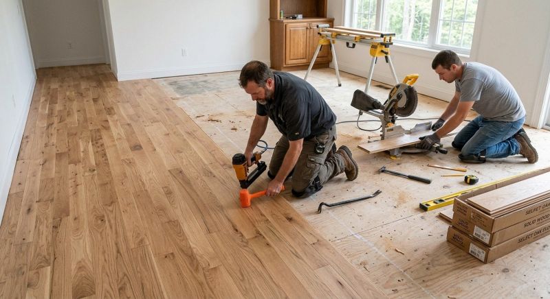 Oak Floor Installation in San Marcos, CA