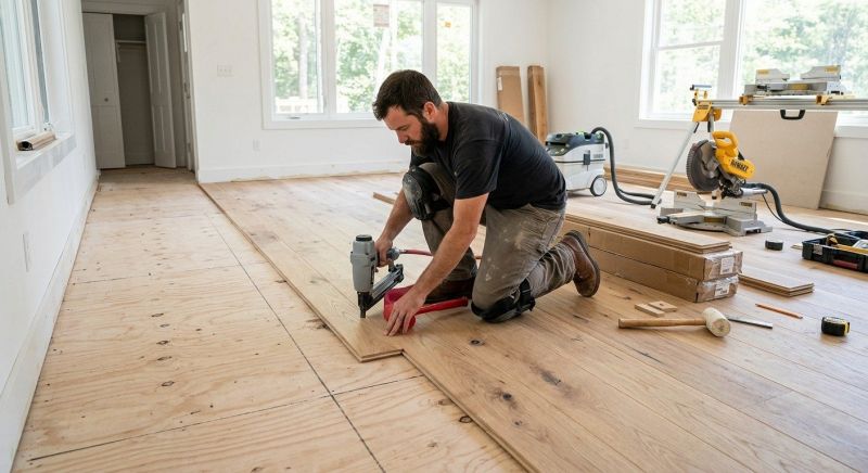 Oak Floor Installation in Valley Center, CA