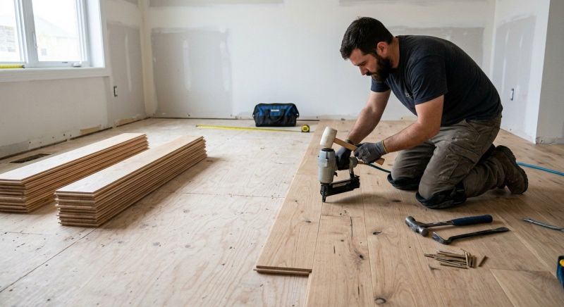 Oak Floor Installation in Vista, CA