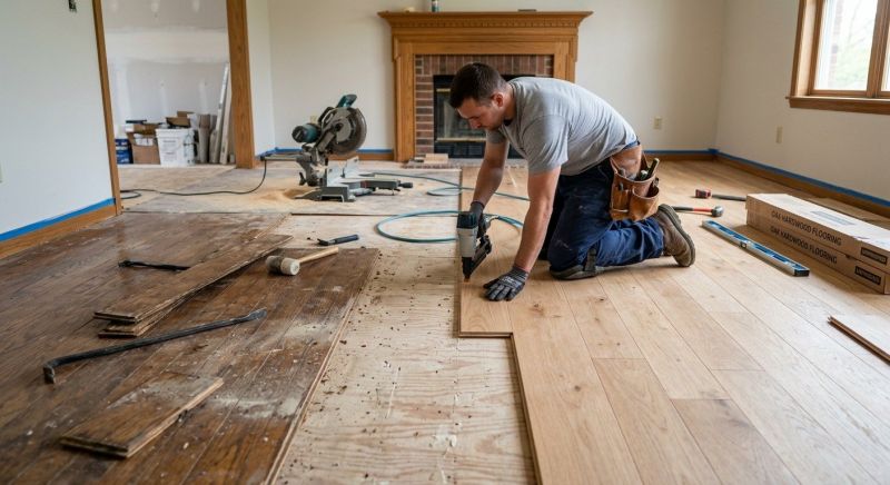 Oak Floor Replacement in Carlsbad, CA