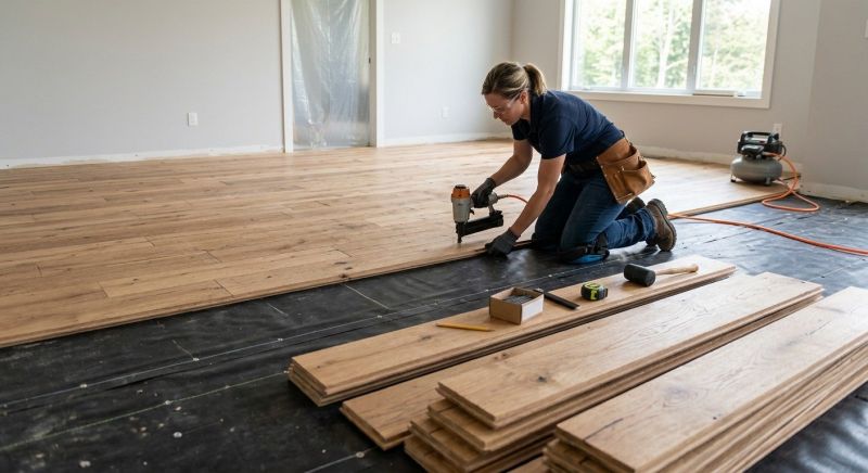 Plank Floor Installation in Carlsbad, CA