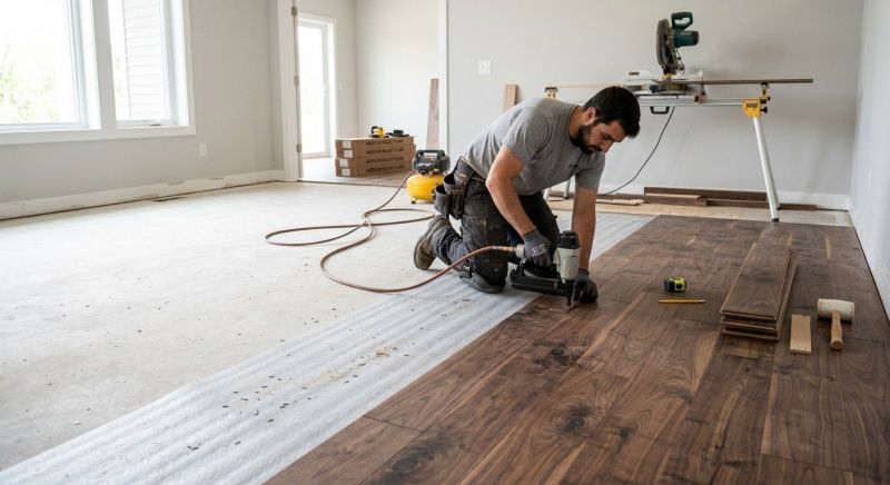 Walnut Flooring Installation in Carlsbad, CA