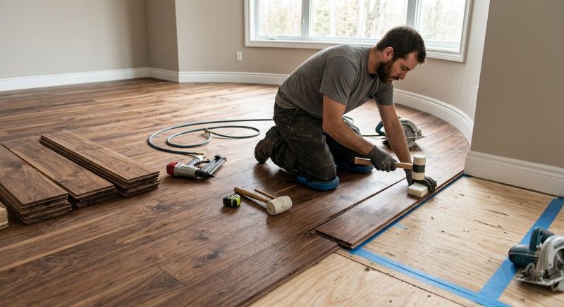 Walnut Flooring Installation in Carlsbad, CA