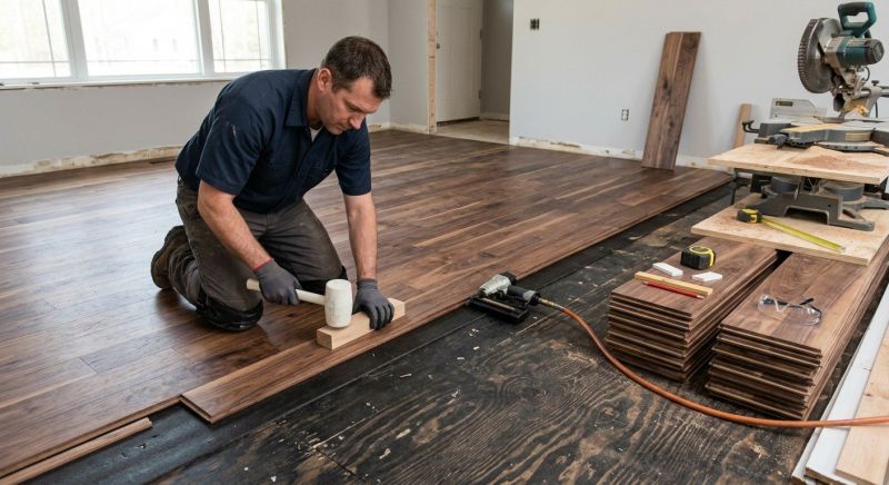 Walnut Flooring Installation in Carlsbad, CA