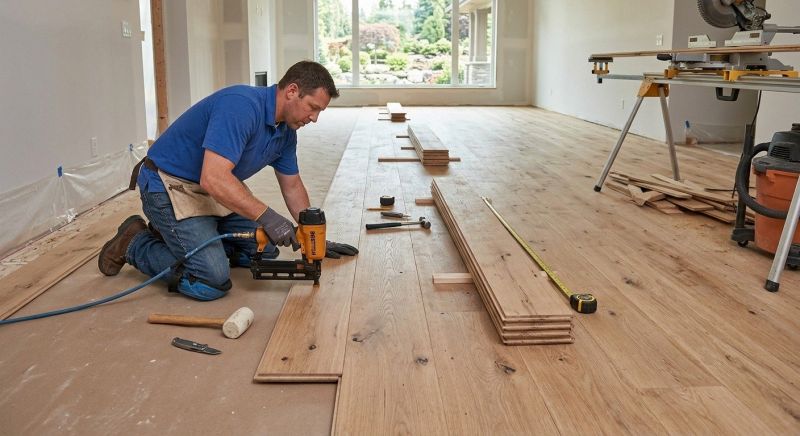 Wide Plank Floor Installation in Carlsbad, CA