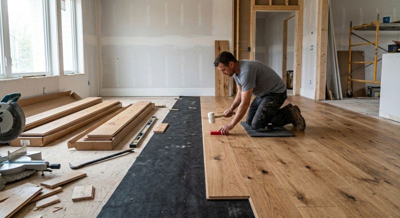 Wide Plank Floor Installation in Carlsbad, CA